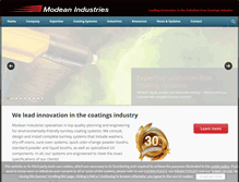 Tablet Screenshot of modeanindustries.com